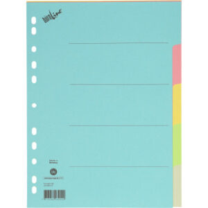 BÜROLINE  Kartonregister              A4 40576     bunt                  5-teilig
