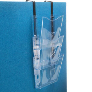 DEFLECTO  Wandprospekthalter        3xA4 CP081YTCR transparent         Docupocket