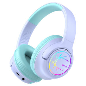 ICLEVER   Headphones Kids BT & Cable LED C102083N2 74/85/94 dB, 43h        purple