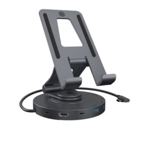 ICY BOX   Swivel stand & DockingStation IB-TH100D USB-C, HDMI, USB-A,