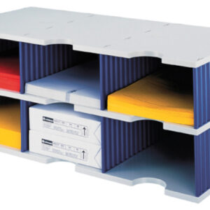 STYRO     Styrodoc trio Jumbo 268-0322  grau/blau             6 Fächer