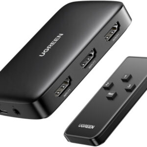 UGREEN    Switcher HDMI 3 In 1 Out 80125     4K, 30HZ, Black, (BB)