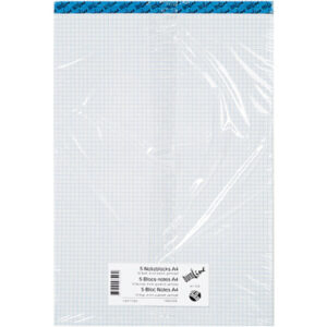 BÜROLINE  Büroblock weiss             A4 725263    kariert, 70g, 4mm  5x100 Blatt