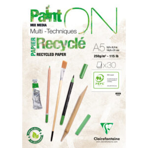 CLAIREFON Paint'On Block              A5 975740C   weiss,receycling      30 Blatt