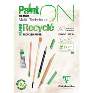 CLAIREFON Paint'On Block              A3 975742C   weiss, recycling      30 Blatt