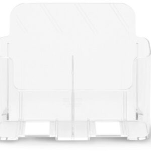 DEFLECTO  Prospekthalter              A4 74501     transparent hoch      2 Fächer