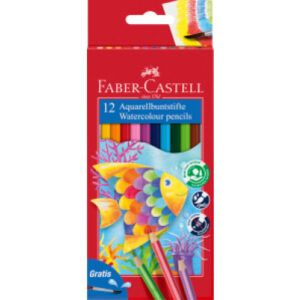 FABER CA. Farbstift Kinder Aquarell 114413                         12er Etui