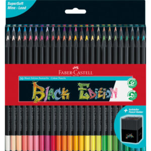 FABER CA. Farbstifte Black Edition 116450    Kartonetui                50er