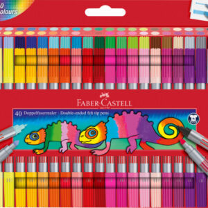 FABER CA. Doppelfasermaler 151140    40 Farben, Etui