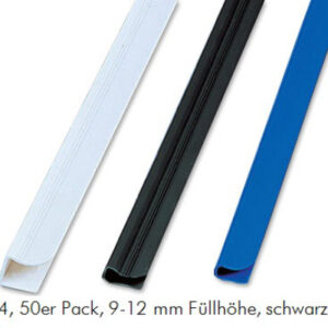 FELLOWES  Klemmschiene                A4 5384001   schwarz       9-12mm, 50 Stück
