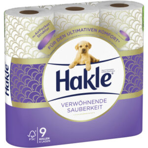HAKLE     Toilettenpapier 4161748   Verwöhnende Sauberkeit   9 Rl.