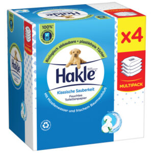 HAKLE     Feuchtes Toilettenpapier 4516892   klassische Sauberkeit 4x42Stk.