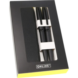 ONLINE    Geschenkset Eleganza 34754     Pure black, Lederetui
