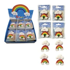 ROOST     Radierer-Set 3D 4563      Wolke, Regenbogen, assortiert