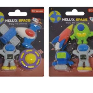 ROOST     Radierer Set 3D HAE-004   Space, assortiert