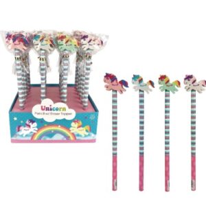 ROOST     Bleistift Einhorn REA-1028  Radiergummi, 4 ass.