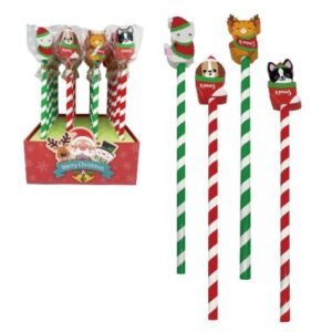 ROOST     Bleistift mit Radierer XREA-021  X'Mas, assortiert