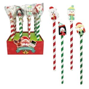 ROOST     Bleistift mit Radierer XREA-023  X'Mas, assortiert
