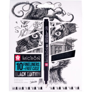 SAKURA    Pigma Micron Set    0.03-1.2mm POXSDKB10 mit Stifteetui        10 Stück