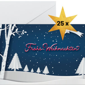 SIGEL     Weihnachtskarten            DL DS087     Pop up Winterlandschaft 25 Stk