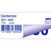 SIMPLEX   Garderobenblock 301-400 13094     orange               100 Blatt – Bild 2
