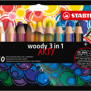 STABILO   Farbstifte woody 3in1 880/10-1- ARTY                  10 Stück
