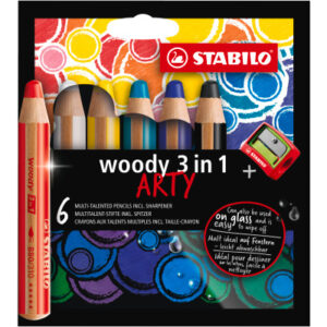 STABILO   Farbstifte woody 3in1 880/6-1   ARTY                   6 Stück