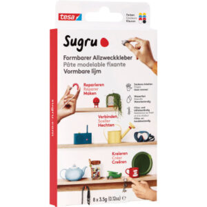 TESA      Klebeknete Sugru 8 412840000 rot,blau,gelb,schw,ws   3x3.5g