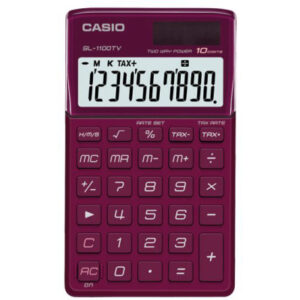 CASIO     Taschenrechner SL-1100TV rot