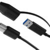 ICY BOX   USB-B 3.2 G1 zu USB-A & C IB-CB032  5Gbit/s, 100cm – Bild 2