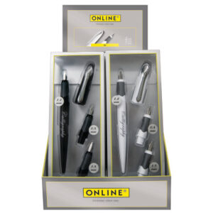 ONLINE    Füllhalter-Set Air       1.4mm 10012/10  Calligraphy BK/weiss  10 Stück