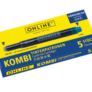 ONLINE    Tintenpatronen           Kombi 17036/12  Rabazzi, königsblau    5 Stück