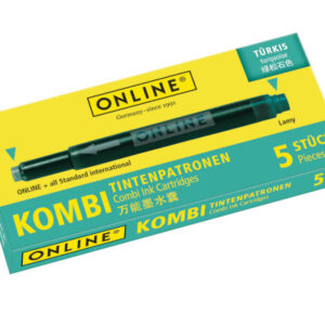 ONLINE    Tintenpatronen           Kombi 17176/12  Türkis                 5 Stück