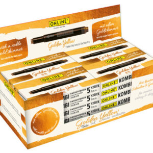 ONLINE    Tintenpatrone Display    Kombi 17179/24  golden yellow