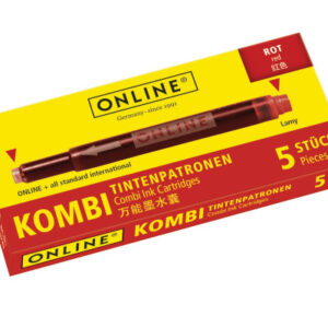 ONLINE    Tintenpatronen           Kombi 17307/12  Rot                    5 Stück