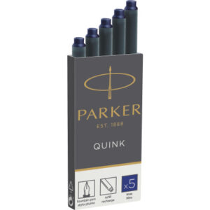 PARKER    Tintenpatrone Quink Z 44 1950384   blau, perm.            5 Stück