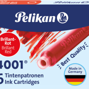 PELIKAN   Tinte 4001                TP/6 301192    brillantrot            6 Stück
