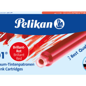 PELIKAN   Tinte 4001               GTP/5 310623    brillantrot            5 Stück