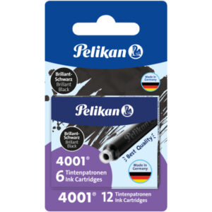 PELIKAN   Tintenpatrone TP/6/2/B  schwarz      12 Stück, Blister