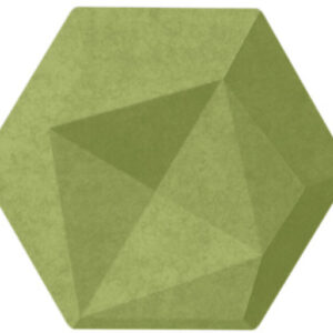 SUONO     Wandelement          16x14x2cm S09.1300  TILES 3D, HEXA, grün   10 Stk.