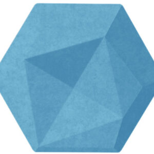 SUONO     Wandelement          16x14x2cm S09.3700  TILES 3D, HEXA, blau   10 Stk.