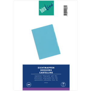 BÜROLINE  Sichtmappen                 A4 620062    blau                  10 Stück
