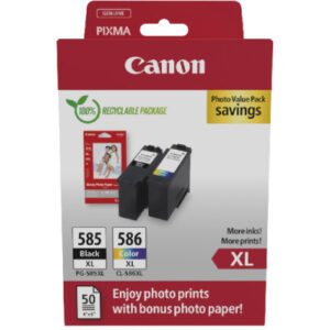 CANON     Photo Value Pack XL      CMYBK PGCL585/6 PIXMA TS7650i     GP-501 50Bl.