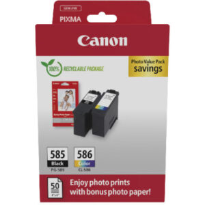 CANON     Photo Value Pack         CMYBK PGCL585/6 PIXMA TS7650i     GP-501 50Bl.