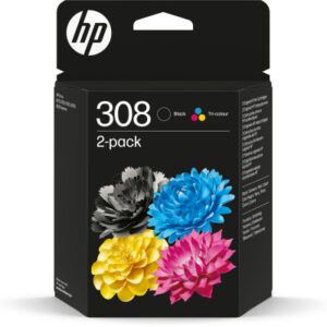 HP        Combopack 308         BK/color 6L6S6UE   Envy 6122e/6520e    160/120 S.