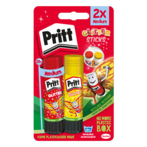 PRITT     Klebestift Glitter       2x20g 45900248  rot, gelb