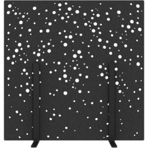 SUONO     Trennwand L      180x180x2.4cm L24.2601  STAND, schwarz