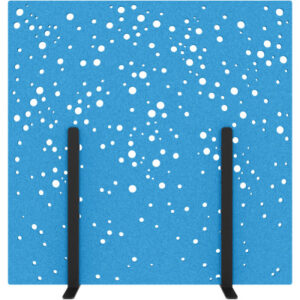 SUONO     Trennwand L      180x180x2.4cm L24.3701  STAND, blau