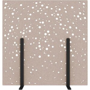 SUONO     Trennwand L      180x180x2.4cm L24.4401  STAND, braun