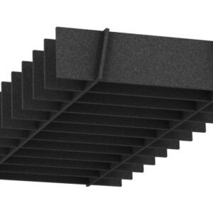 SUONO     Deckenelement     240x120x28cm U12.2600  STRAIGHT, schwarz